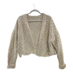 Moon & Maddison Sweater Cardigan Knit Long Sleeve-Size Large